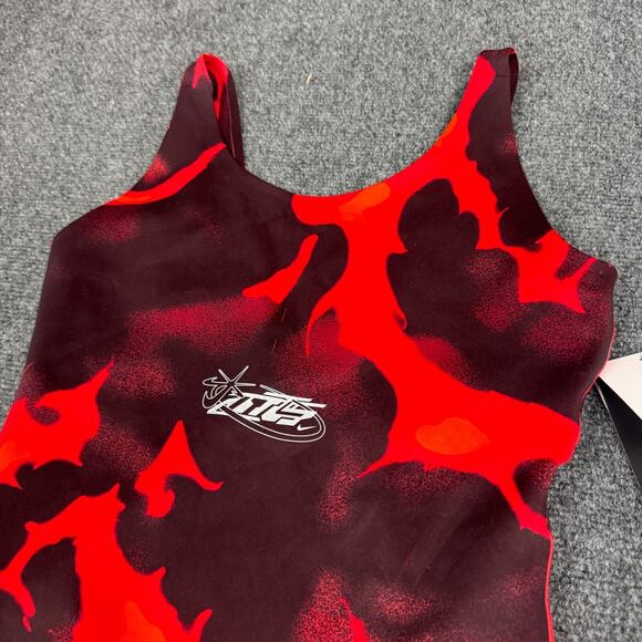 Nike Megan Thee Stallion Bodysuit Women's Size S (Small) Red Jumpsuit Sporty NEW - Picture 6 of 12